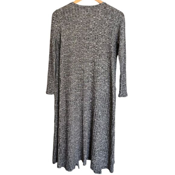 LuLaRoe Sarah Cardigan Knit Duster Gray Size Small - Picture 2 of 5